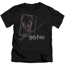 Harry Potter Harrys Wand Portrait - Kid's T-Shirt Kid's T-Shirt (Ages 4-7) Harry Potter   
