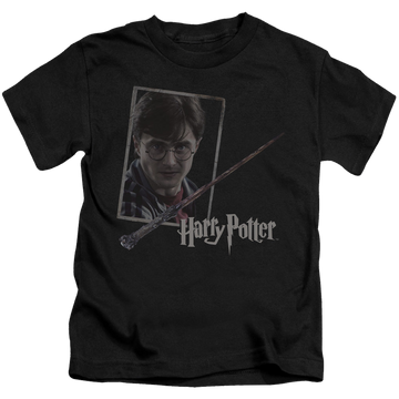 Harry Potter Harrys Wand Portrait - Kid's T-Shirt Kid's T-Shirt (Ages 4-7) Harry Potter   