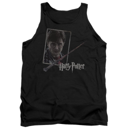 Harry Potter Harrys Wand Portrait Men's Tank Men's Tank Harry Potter   