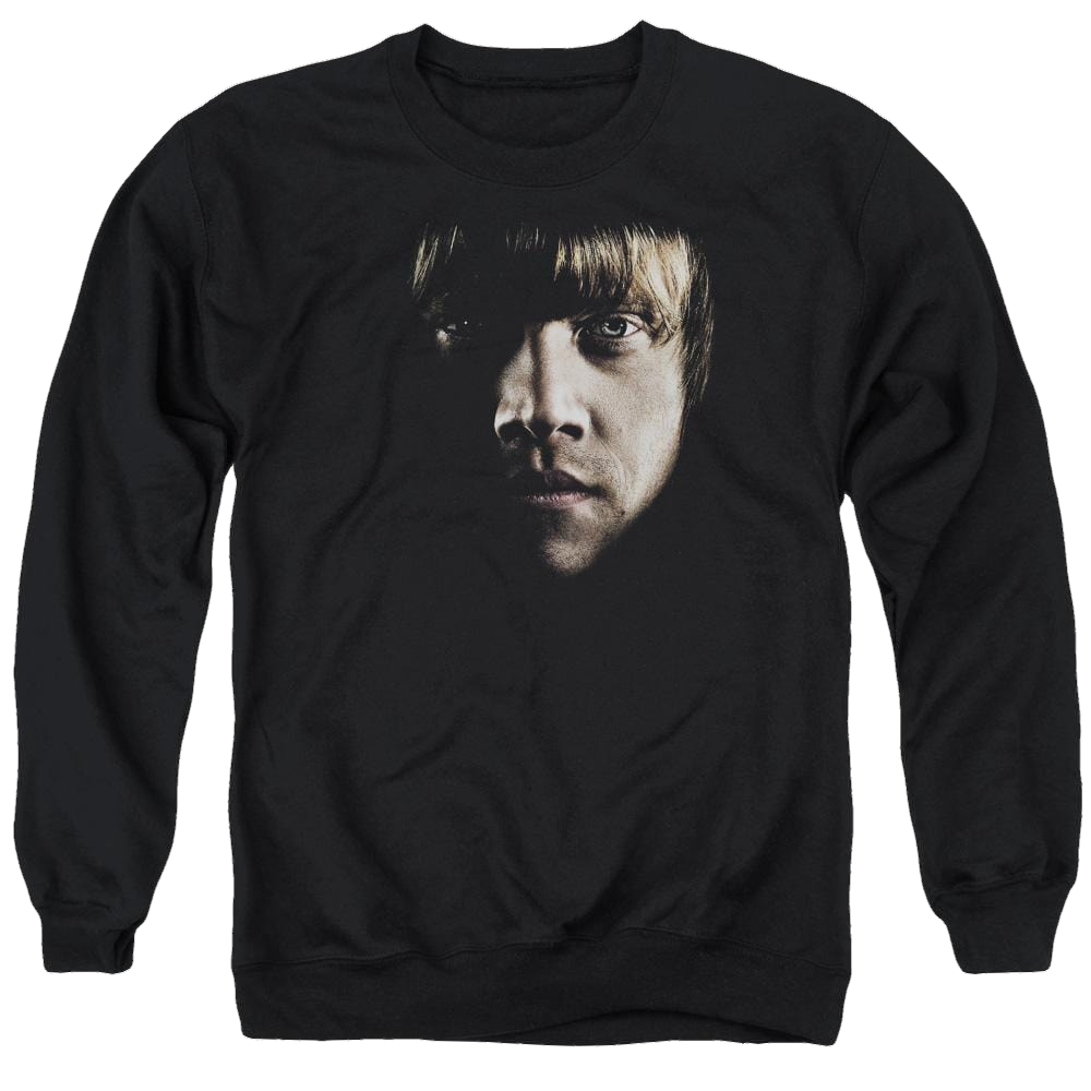 Harry Potter Ron Poster Head Men's Crewneck Sweatshirt Men's Crewneck Sweatshirt Harry Potter   