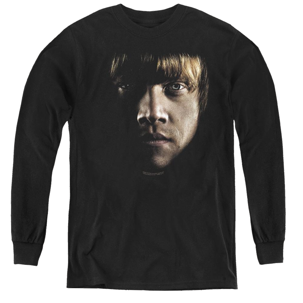 Harry Potter Ron Poster Head - Youth Long Sleeve T-Shirt Youth Long Sleeve T-Shirt Harry Potter   