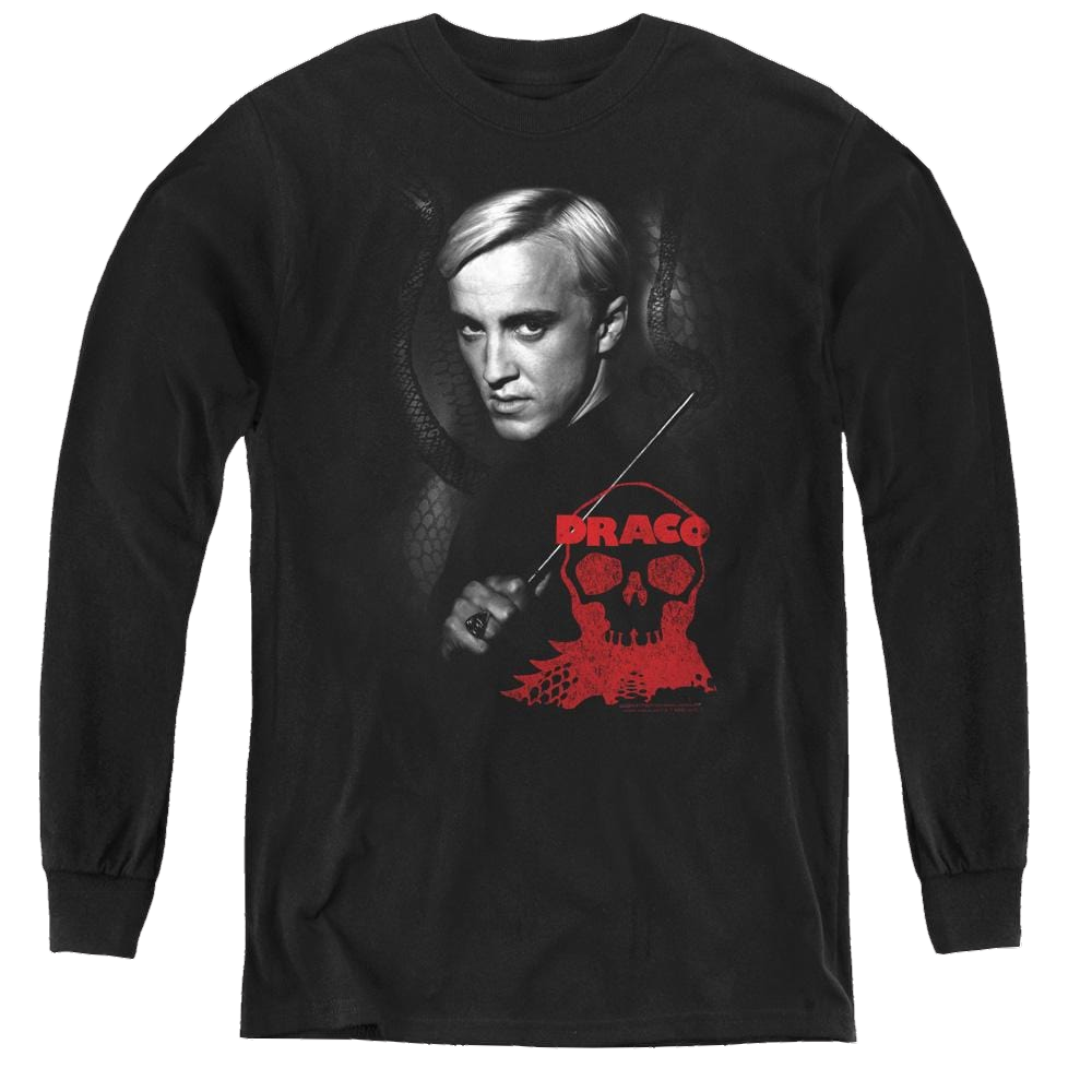 Harry Potter Draco Portrait - Youth Long Sleeve T-Shirt Youth Long Sleeve T-Shirt Harry Potter   