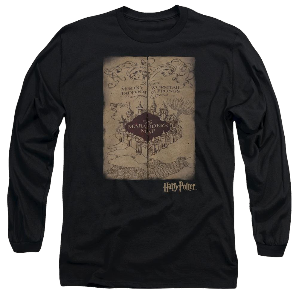Harry Potter Marauders Map Men's Long Sleeve T-Shirt Men's Long Sleeve T-Shirt Harry Potter   