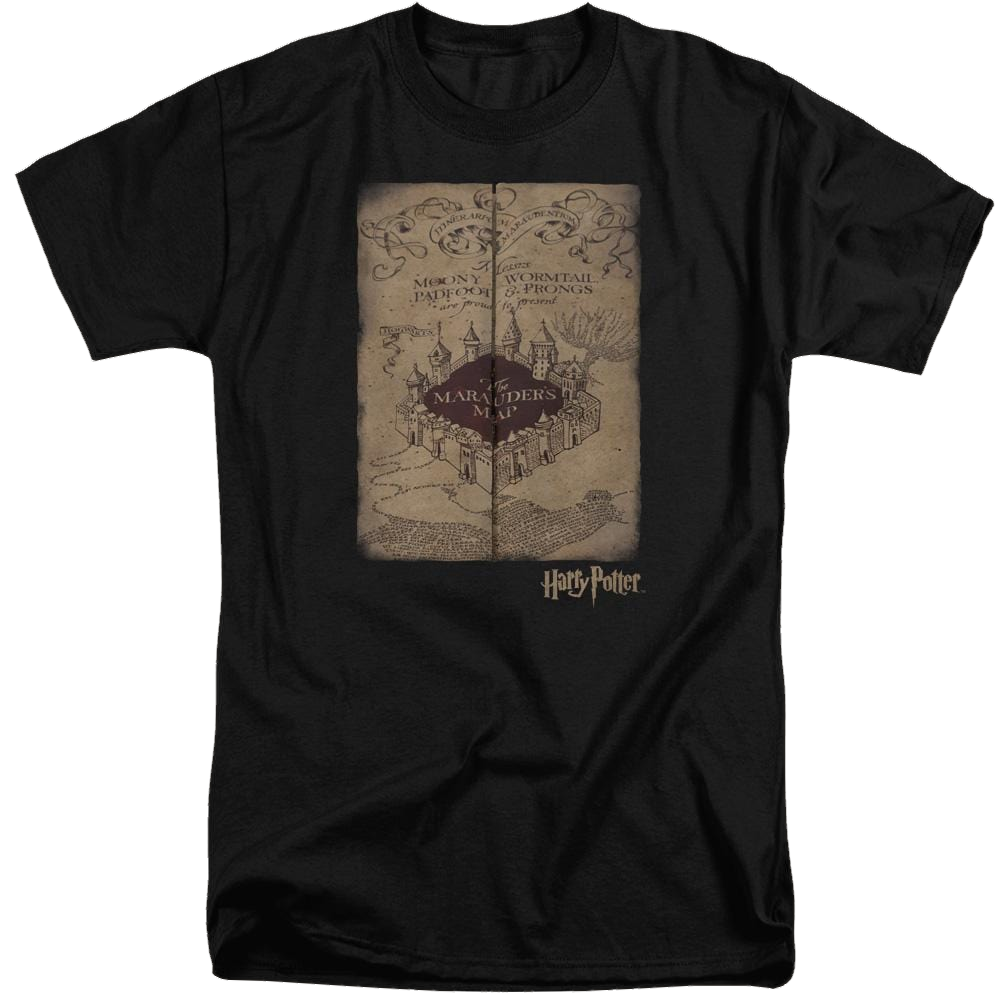 Harry Potter Marauders Map Men's Tall Fit T-Shirt Men's Tall Fit T-Shirt Harry Potter   