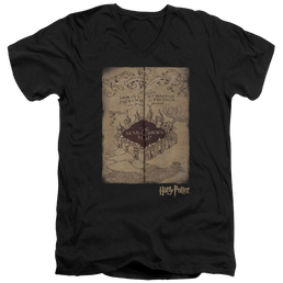 Harry Potter Marauders Map Men's V-Neck T-Shirt Men's V-Neck T-Shirt Harry Potter   