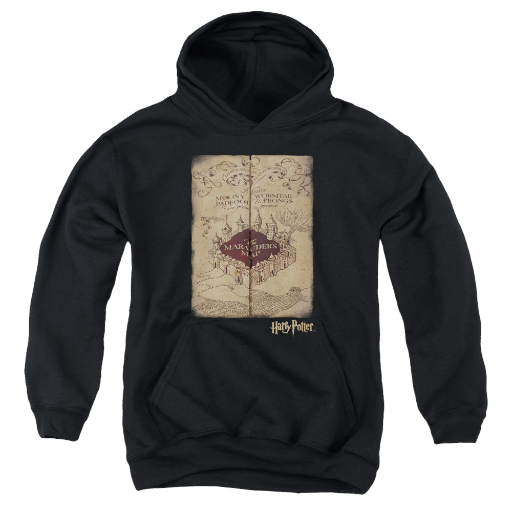Harry Potter Marauders Map - Youth Hoodie Youth Hoodie (Ages 8-12) Harry Potter   