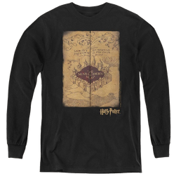 Harry Potter Marauders Map - Youth Long Sleeve T-Shirt Youth Long Sleeve T-Shirt Harry Potter   