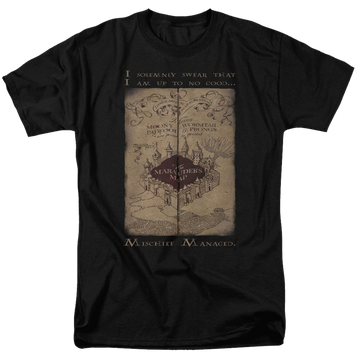 Harry Potter Marauders Map Words Men's Regular Fit T-Shirt Men's Regular Fit T-Shirt Harry Potter   