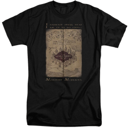 Harry Potter Marauders Map Words Men's Tall Fit T-Shirt Men's Tall Fit T-Shirt Harry Potter   