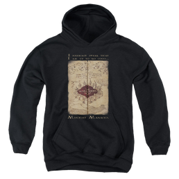 Harry Potter Marauders Map Words - Youth Hoodie Youth Hoodie (Ages 8-12) Harry Potter   