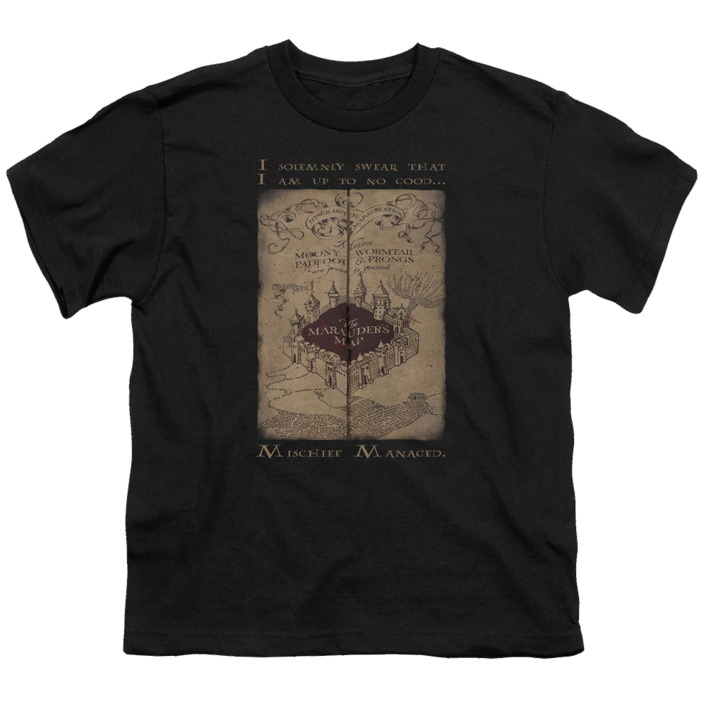 Harry Potter Marauders Map Words - Youth T-Shirt Youth T-Shirt (Ages 8-12) Harry Potter   