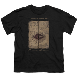 Harry Potter Marauders Map Words - Youth T-Shirt Youth T-Shirt (Ages 8-12) Harry Potter   