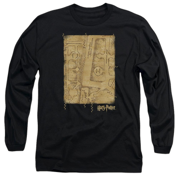 Harry Potter Marauders Map Interior Men's Long Sleeve T-Shirt Men's Long Sleeve T-Shirt Harry Potter   