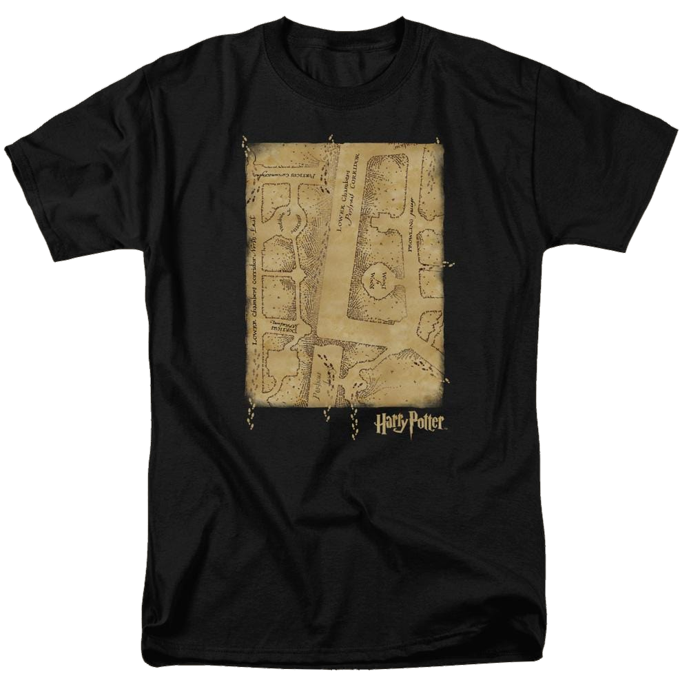 Harry Potter Marauders Map Interior Men's Regular Fit T-Shirt Men's Regular Fit T-Shirt Harry Potter   