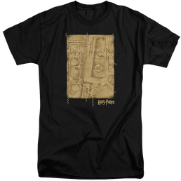 Harry Potter Marauders Map Interior Men's Tall Fit T-Shirt Men's Tall Fit T-Shirt Harry Potter   