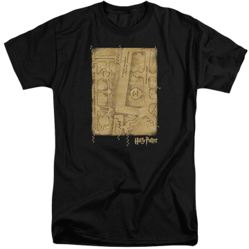 Harry Potter Marauders Map Interior Men's Tall Fit T-Shirt Men's Tall Fit T-Shirt Harry Potter   