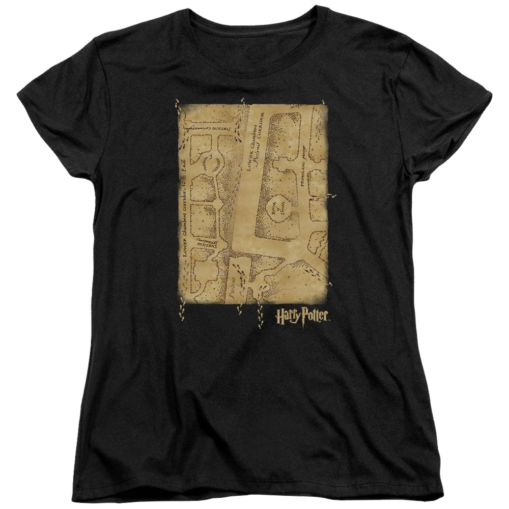 Harry Potter Marauders Map Interior Women's T-Shirt Women's T-Shirt Harry Potter   
