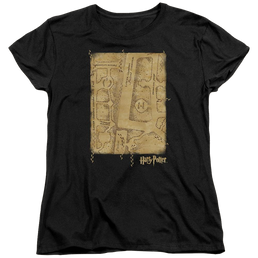 Harry Potter Marauders Map Interior Women's T-Shirt Women's T-Shirt Harry Potter   
