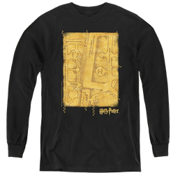 Harry Potter Marauders Map Interior - Youth Long Sleeve T-Shirt Youth Long Sleeve T-Shirt Harry Potter   
