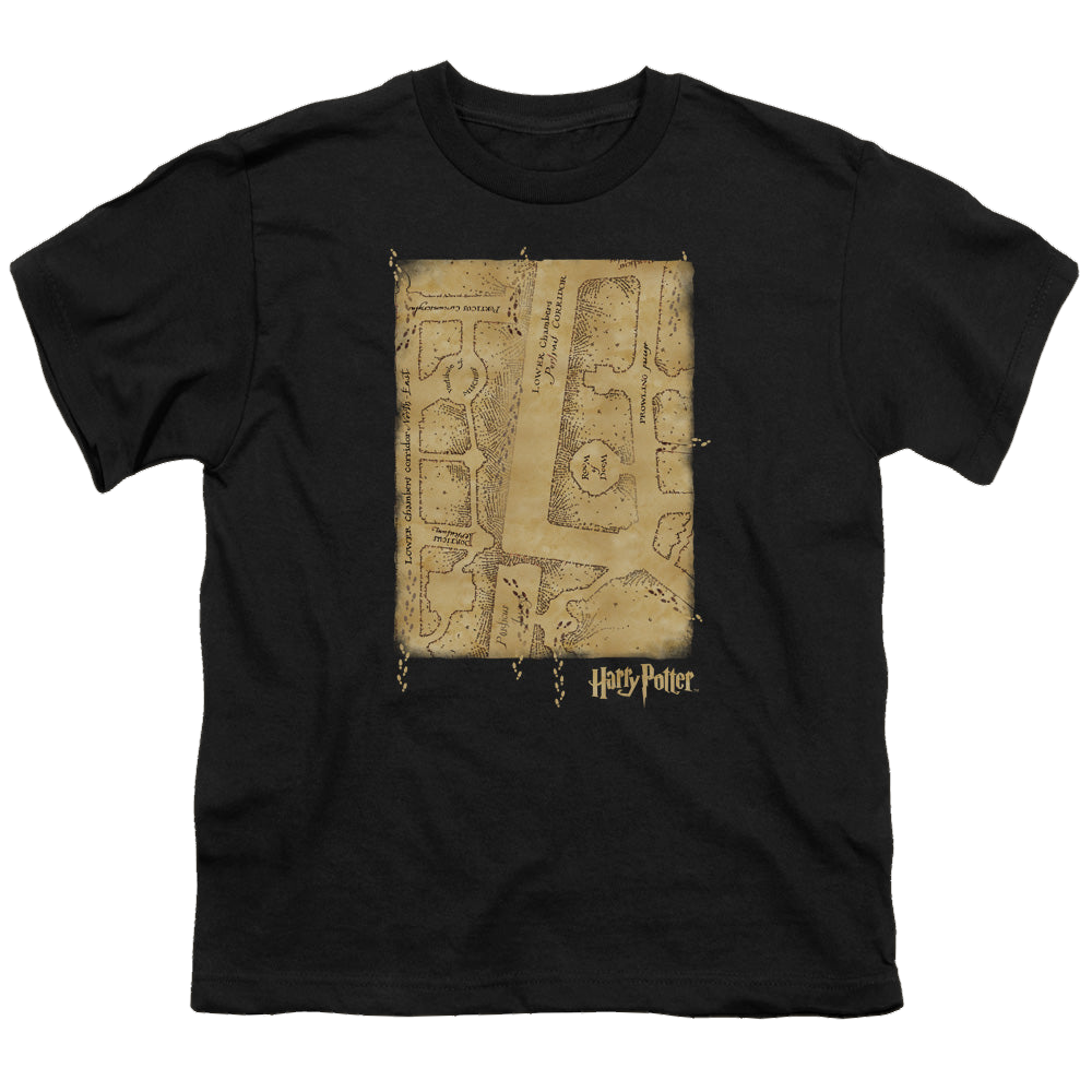 Harry Potter Marauders Map Interior - Youth T-Shirt Youth T-Shirt (Ages 8-12) Harry Potter   