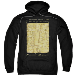 Harry Potter Marauders Map Interior Words Pullover Hoodie Pullover Hoodie Harry Potter   