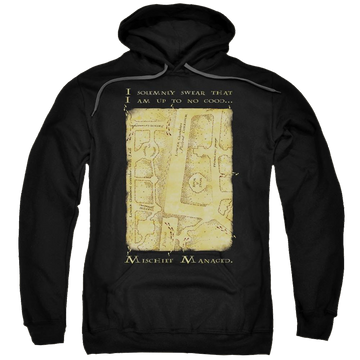 Harry Potter Marauders Map Interior Words Pullover Hoodie Pullover Hoodie Harry Potter   