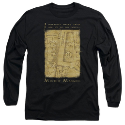 Harry Potter Marauders Map Interior Words Men's Long Sleeve T-Shirt Men's Long Sleeve T-Shirt Harry Potter   