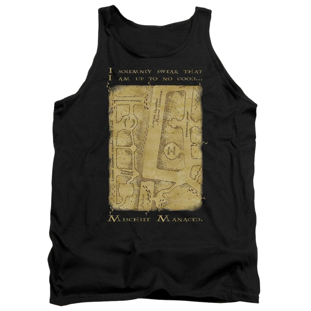 Harry Potter Marauders Map Interior Words Men's Tank Men's Tank Harry Potter   