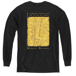 Harry Potter Marauders Map Interior Words - Youth Long Sleeve T-Shirt Youth Long Sleeve T-Shirt Harry Potter   