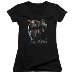 Harry Potter Final Fight Juniors V-Neck T-Shirt Juniors V-Neck T-Shirt Harry Potter   
