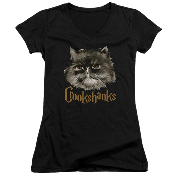 Harry Potter Crookshanks Juniors V-Neck T-Shirt Juniors V-Neck T-Shirt Harry Potter   