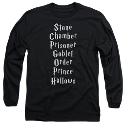 Harry Potter Titles Men's Long Sleeve T-Shirt Men's Long Sleeve T-Shirt Harry Potter   