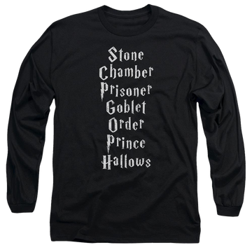 Harry Potter Titles Men's Long Sleeve T-Shirt Men's Long Sleeve T-Shirt Harry Potter   