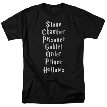 Harry Potter Titles Men's Regular Fit T-Shirt Men's Regular Fit T-Shirt Harry Potter   