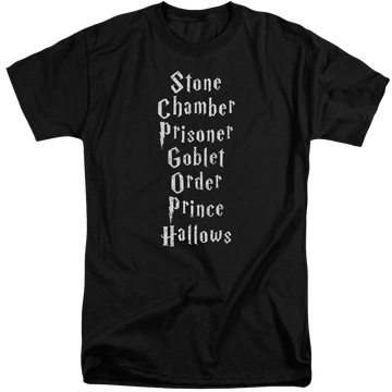 Harry Potter Titles Men's Tall Fit T-Shirt Men's Tall Fit T-Shirt Harry Potter   