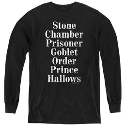 Harry Potter Titles - Youth Long Sleeve T-Shirt Youth Long Sleeve T-Shirt Harry Potter   