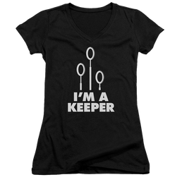 Harry Potter Keeper Juniors V-Neck T-Shirt Juniors V-Neck T-Shirt Harry Potter   