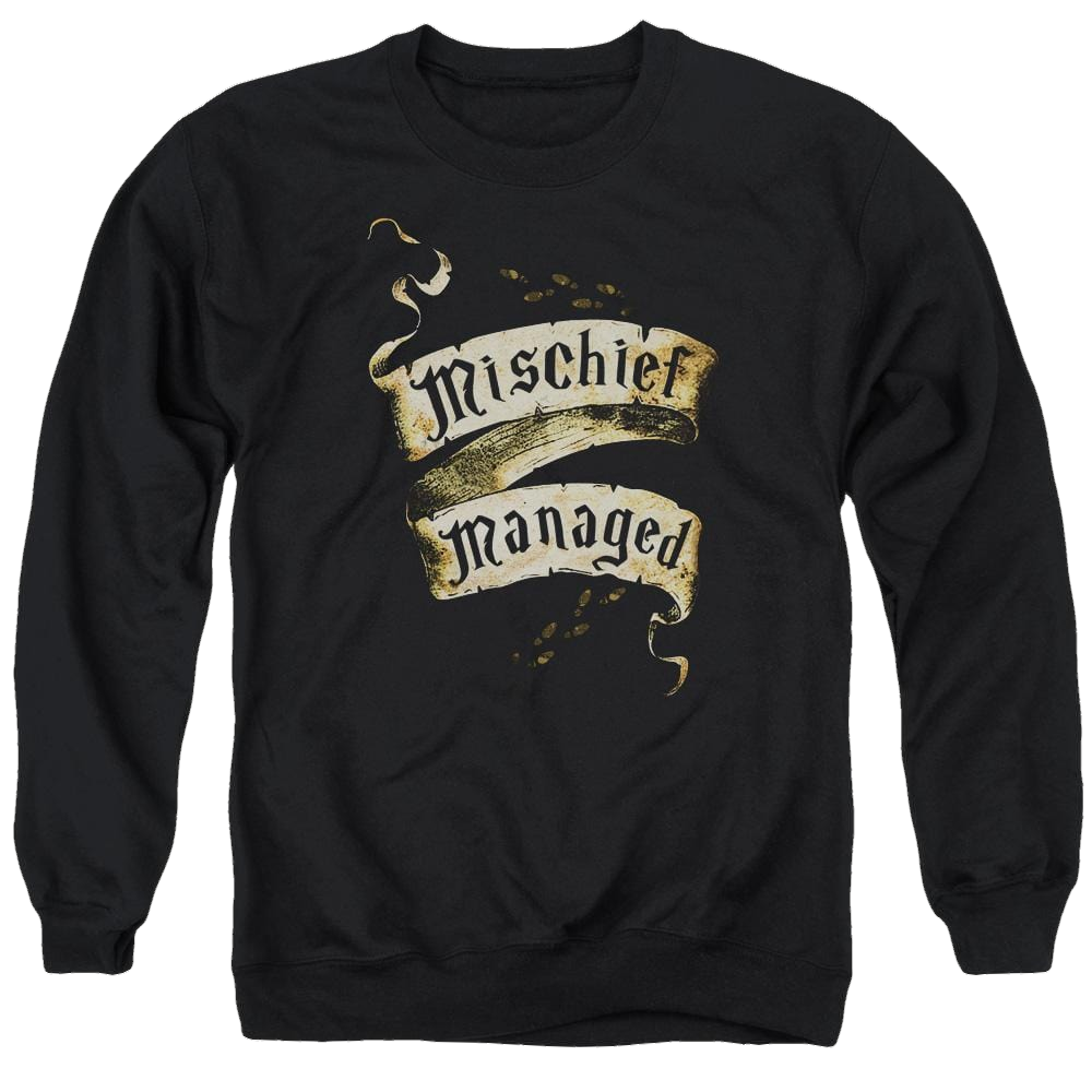 Harry Potter Mischief Managed Men's Crewneck Sweatshirt Men's Crewneck Sweatshirt Harry Potter   