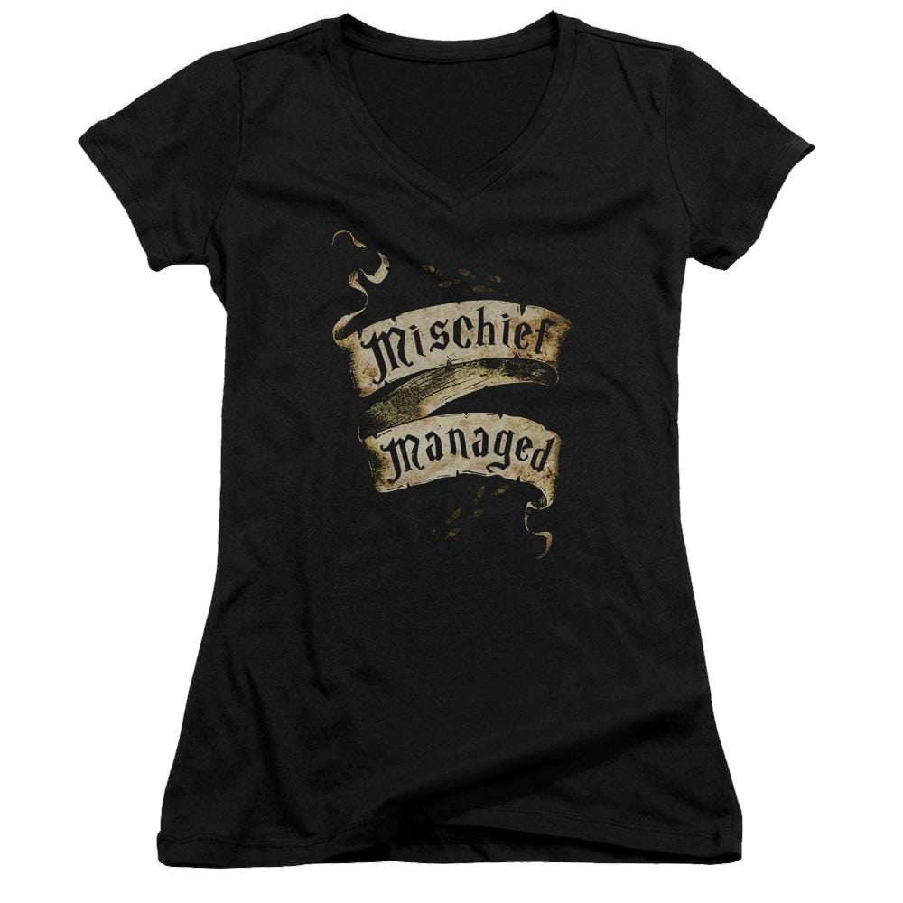 Harry Potter Mischief Managed Juniors V-Neck T-Shirt Juniors V-Neck T-Shirt Harry Potter   