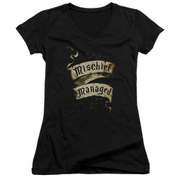 Harry Potter Mischief Managed Juniors V-Neck T-Shirt Juniors V-Neck T-Shirt Harry Potter   
