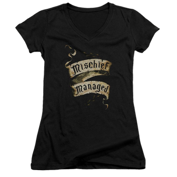 Harry Potter Mischief Managed Juniors V-Neck T-Shirt Juniors V-Neck T-Shirt Harry Potter   