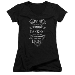 Harry Potter Happiness Juniors V-Neck T-Shirt Juniors V-Neck T-Shirt Harry Potter   