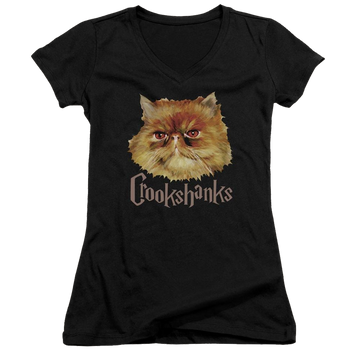 Harry Potter Crookshanks Color Juniors V-Neck T-Shirt Juniors V-Neck T-Shirt Harry Potter   