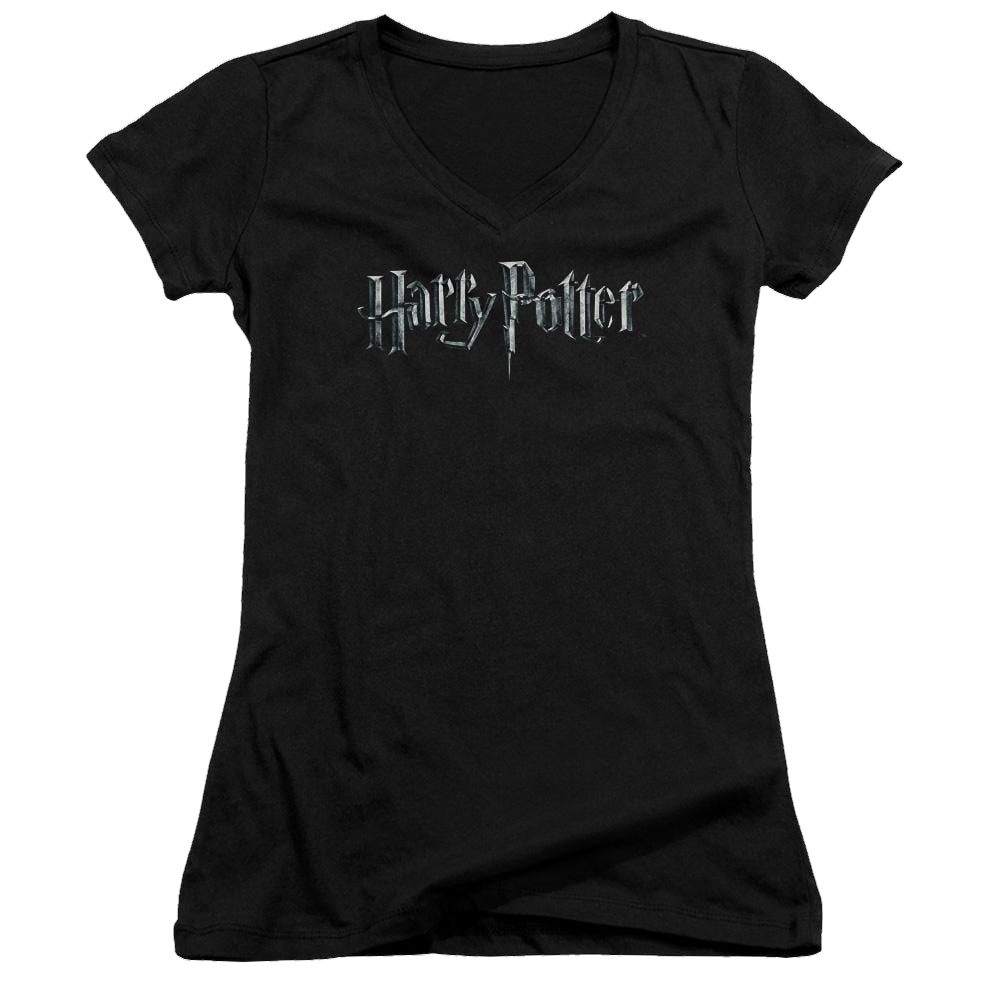 Harry Potter Logo Juniors V-Neck T-Shirt Juniors V-Neck T-Shirt Harry Potter   