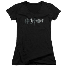 Harry Potter Logo Juniors V-Neck T-Shirt Juniors V-Neck T-Shirt Harry Potter   