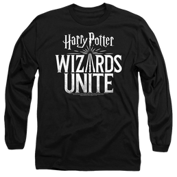 Harry Potter Wizards Unite Logo - Men's Long Sleeve T-Shirt Men's Long Sleeve T-Shirt Harry Potter   