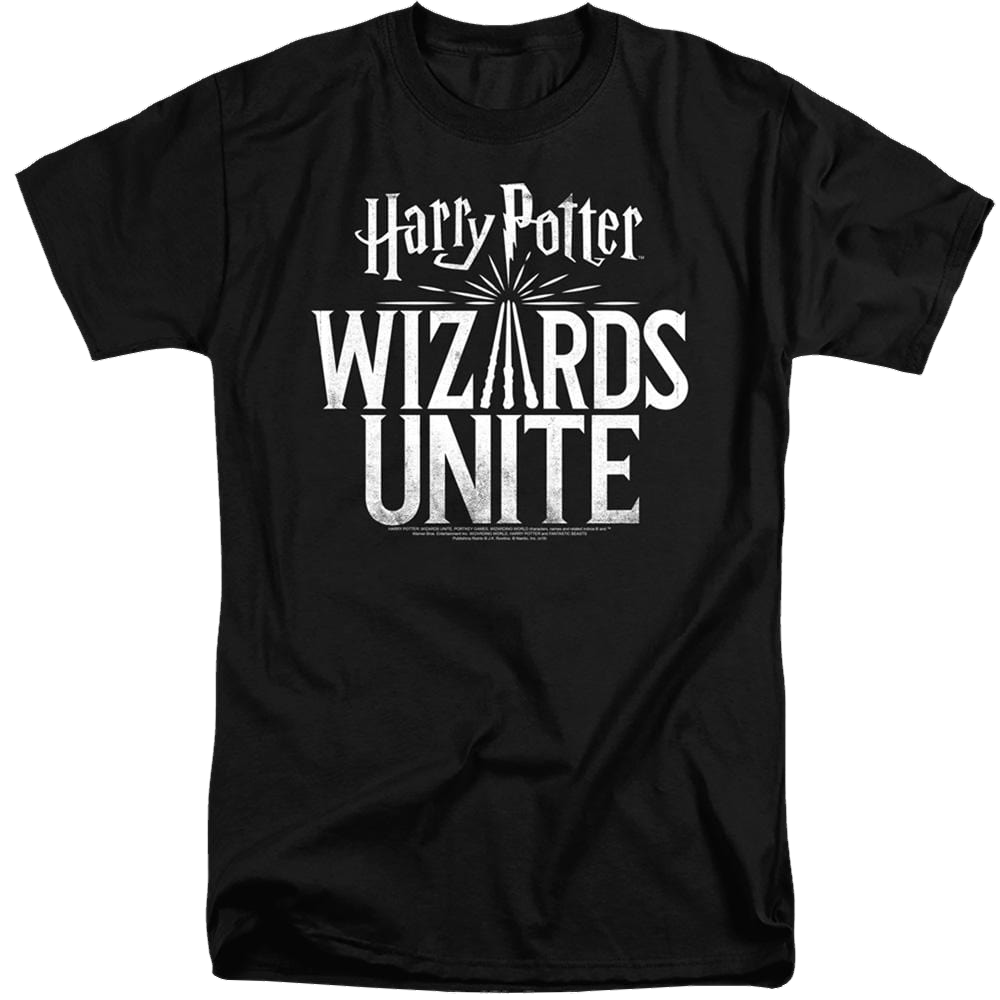 Harry Potter Wizards Unite Logo - Men's Tall Fit T-Shirt Men's Tall Fit T-Shirt Harry Potter   