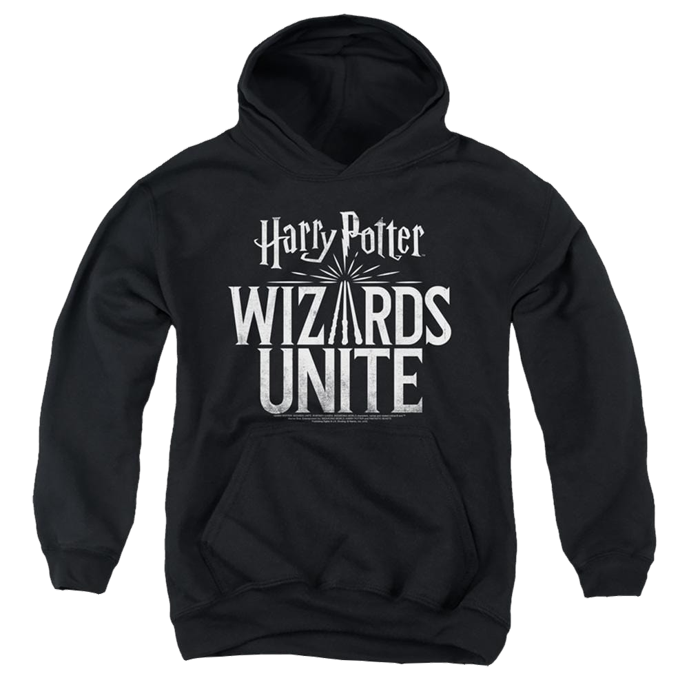 Harry Potter Wizards Unite Logo - Youth Hoodie Youth Hoodie (Ages 8-12) Harry Potter   