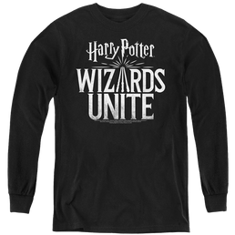 Harry Potter Wizards Unite Logo - Youth Long Sleeve T-Shirt Youth Long Sleeve T-Shirt Harry Potter   