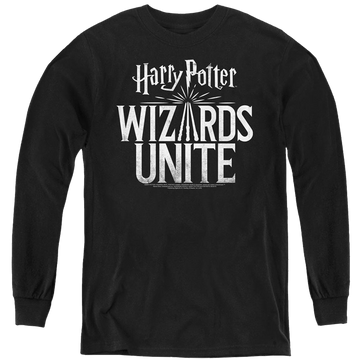 Harry Potter Wizards Unite Logo - Youth Long Sleeve T-Shirt Youth Long Sleeve T-Shirt Harry Potter   